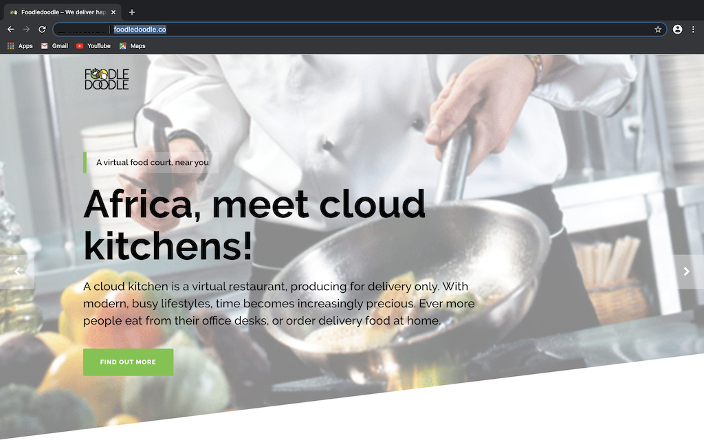 Foodledoodle website screenshot