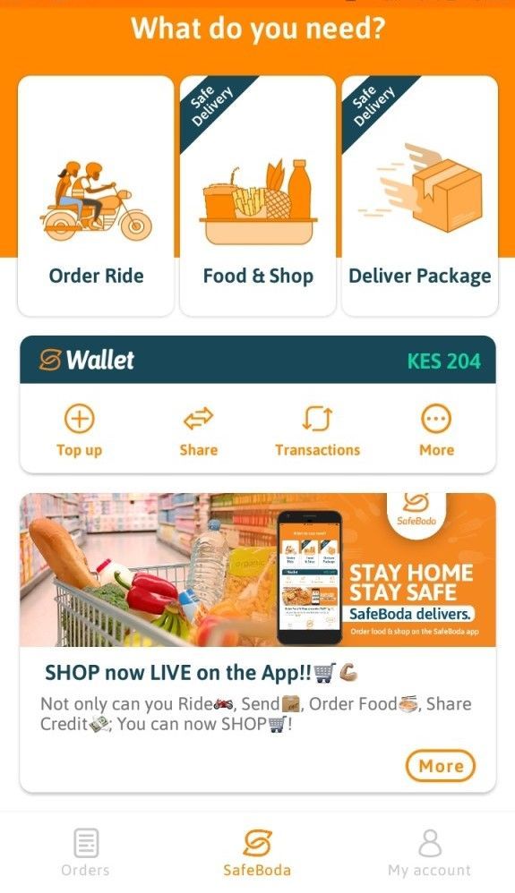 SafeBoda app screenshot