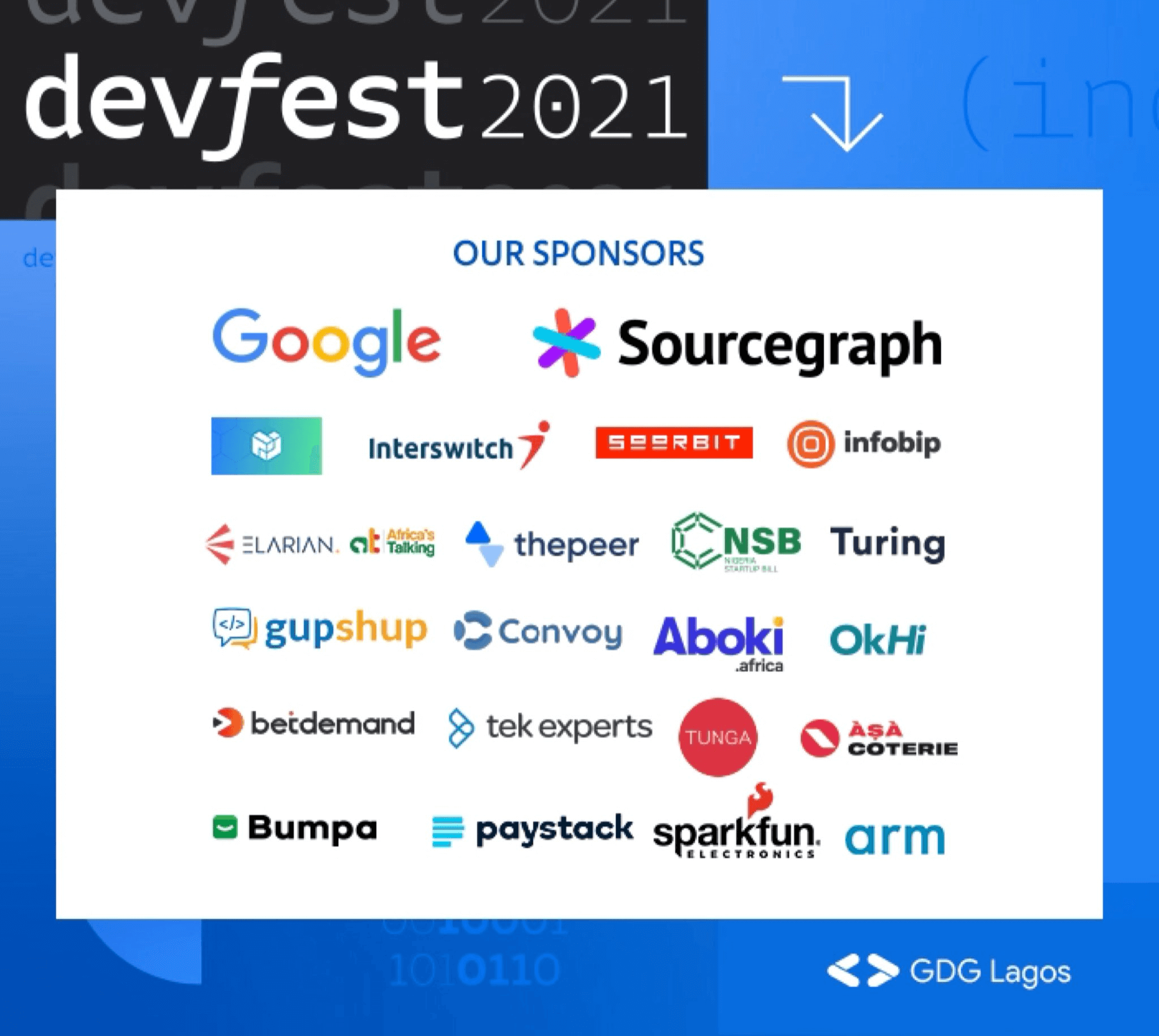 DevFest Lagos 2021 Sponsors