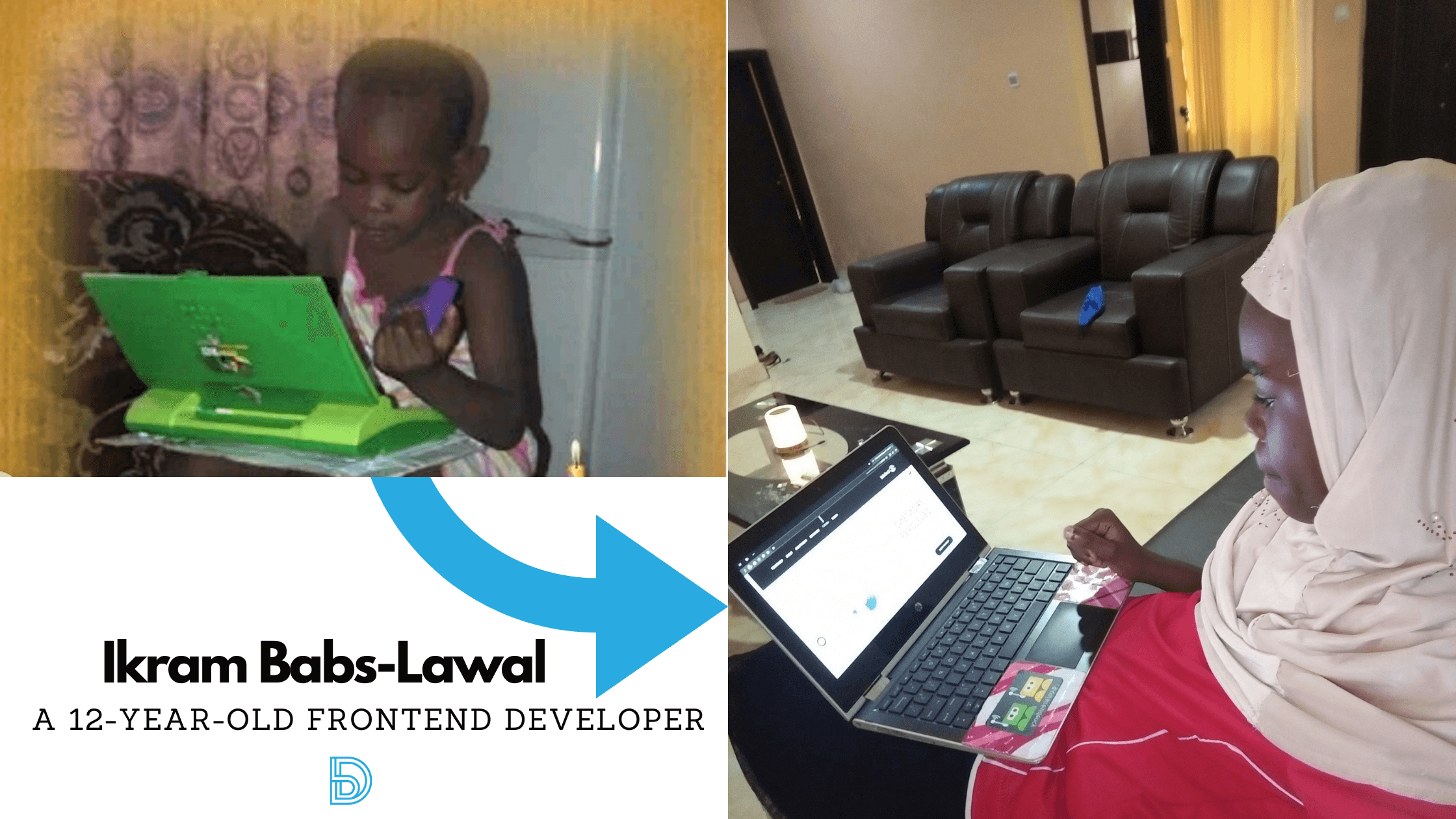 #GirlChildDay: Meet Ikram "Code Quinn" Babs-Lawal, a 12-year-old front-end developer